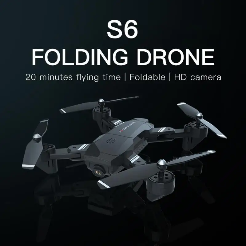 

S6 Folding Drone 4K High-definition Aerial Photography Endurance Professional Quadcopter Streamer Dual Camera Control Aircraft