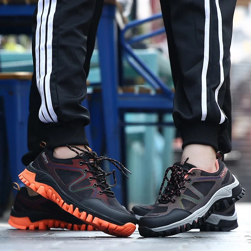 SALUDAS Hiking Shoes Men Women Outdoor Trail Running Shoes Camping Trekking Sneakers Breathable Non-slip Tennis Sneakers Male