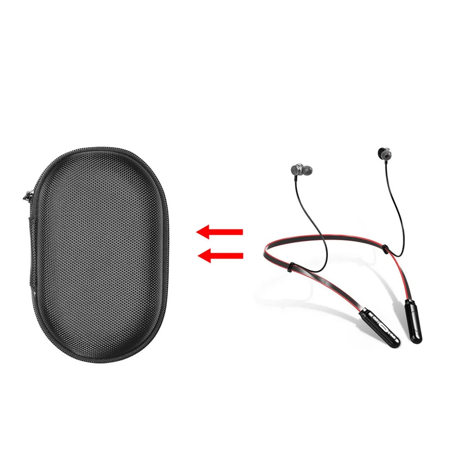 

Совместимость с беспроводными Bluetooth-наушниками FMJ Q9, водонепроницаемая Портативная сумка для хранения, совместимая с аудиоадаптером Iphone
