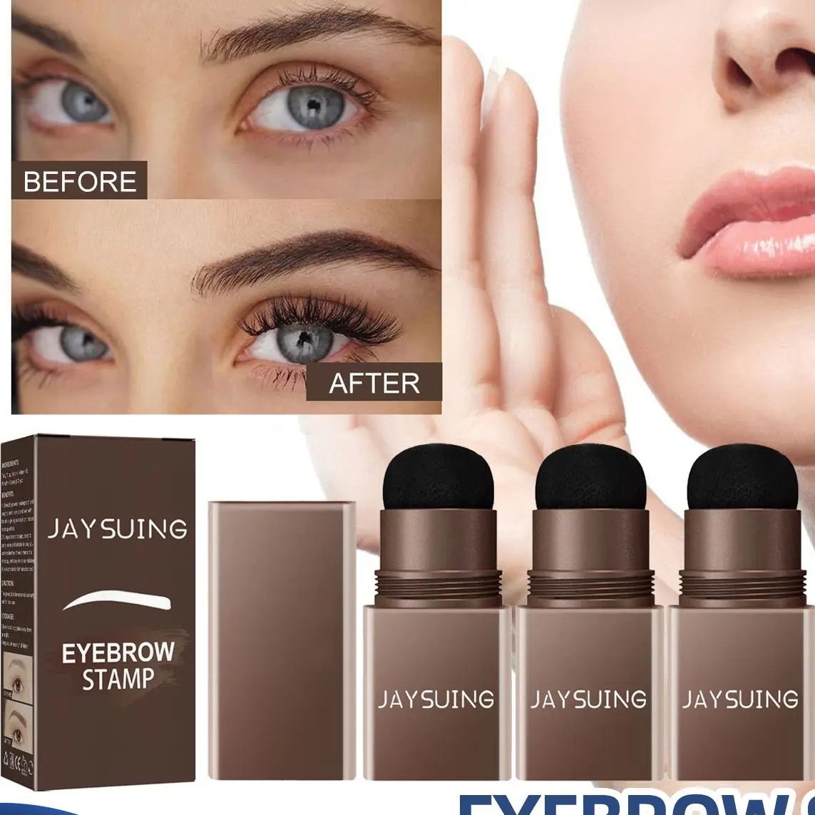 

Eyebrow Printing Set Cream Natural Waterproof Non Halo Dyeing Lasting Gentle Fast Makeup Three-dimensional Lazy Man