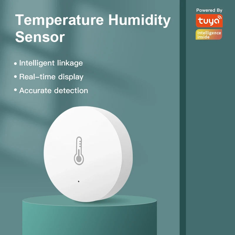 

Tuya ZigBee Smart Temperature Humidity Sensor Remote Monitor Support Smart Home var Smart Life Work With Alexa Google Assistant