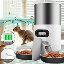 Cat Timing Feeder Smart APP Cat Feeder With Double Meal Pet Dog Food Automatic Dispenser Suitable Small Cats Dogs Remote Feeding 