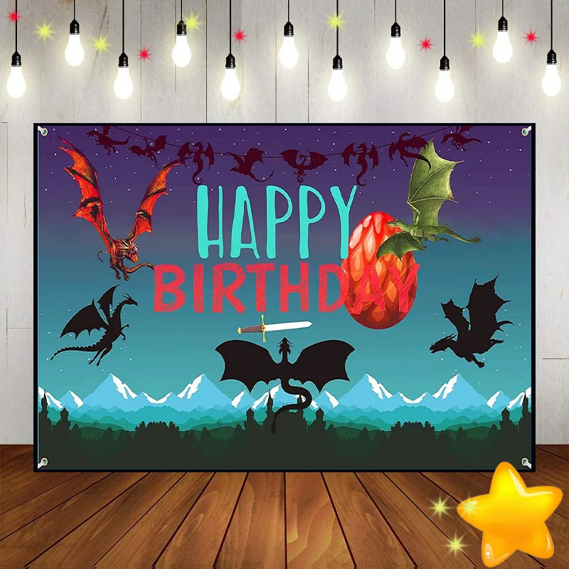 

Fantasy World Tapestry Medieval Red Background Custom Birthday Backdrop Party Photo Decoration Photography Backdrops Banner