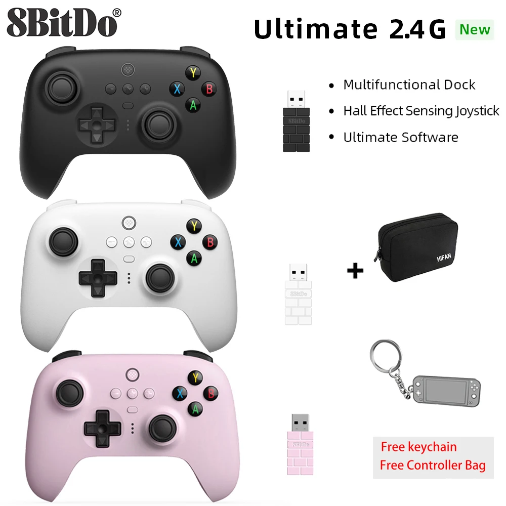 8bitdo Ultimate беспроводной игровой контроллер 2 4G с зарядной док-станцией геймпад для