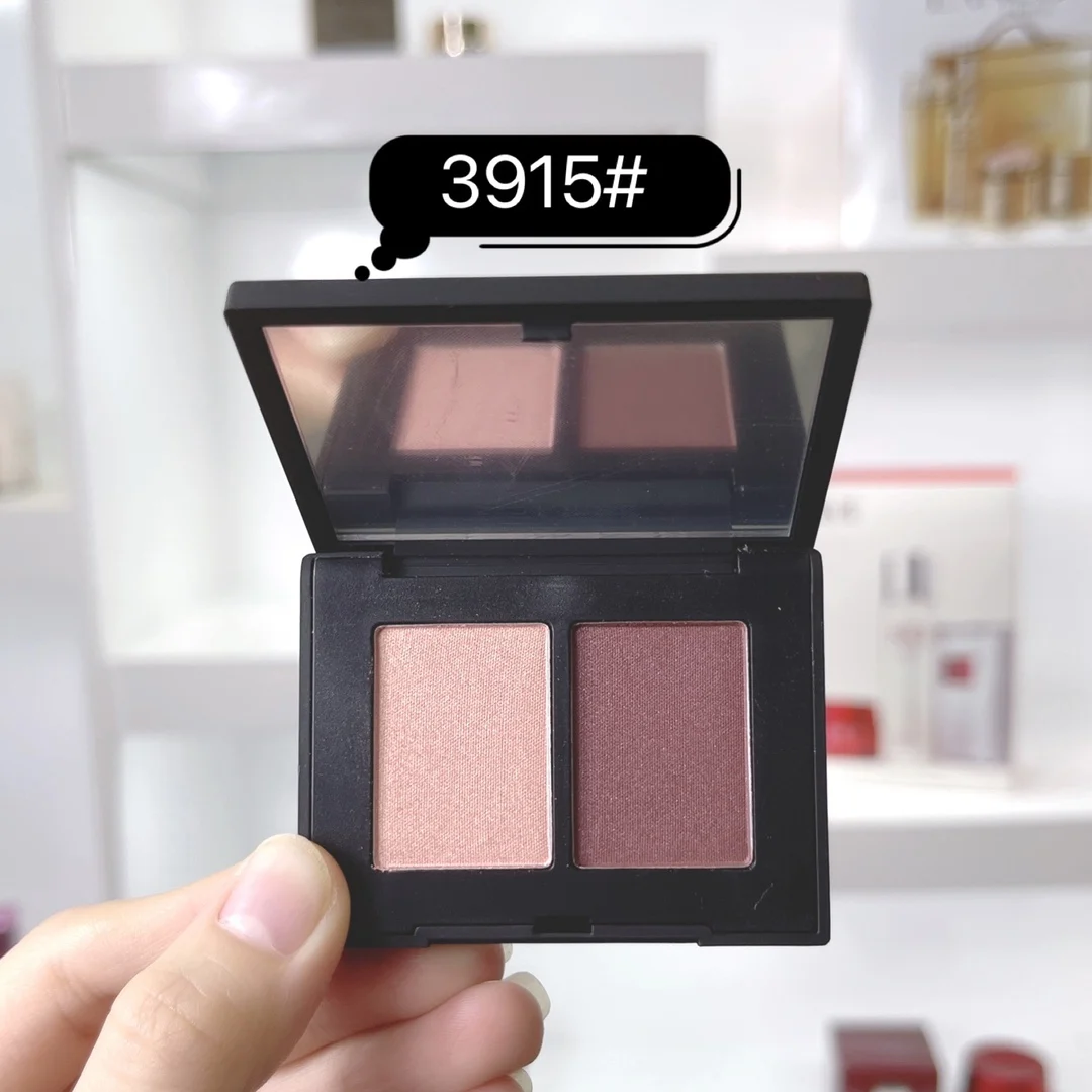 

Wholesale 12PCS NEW Duo Eyeshadow Palette 1.1g*2 /Duo Blush 9.5g*2 High Pigment Long Lasting Makeup High Quality+Gift