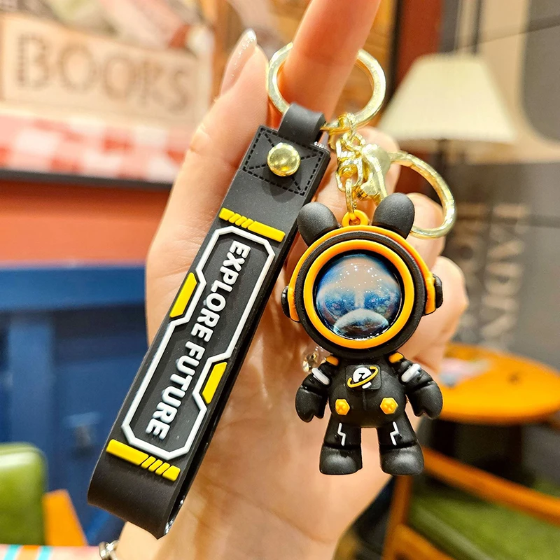 Автомобильный держатель для ключей брелок с мультяшным медведем симпатичный