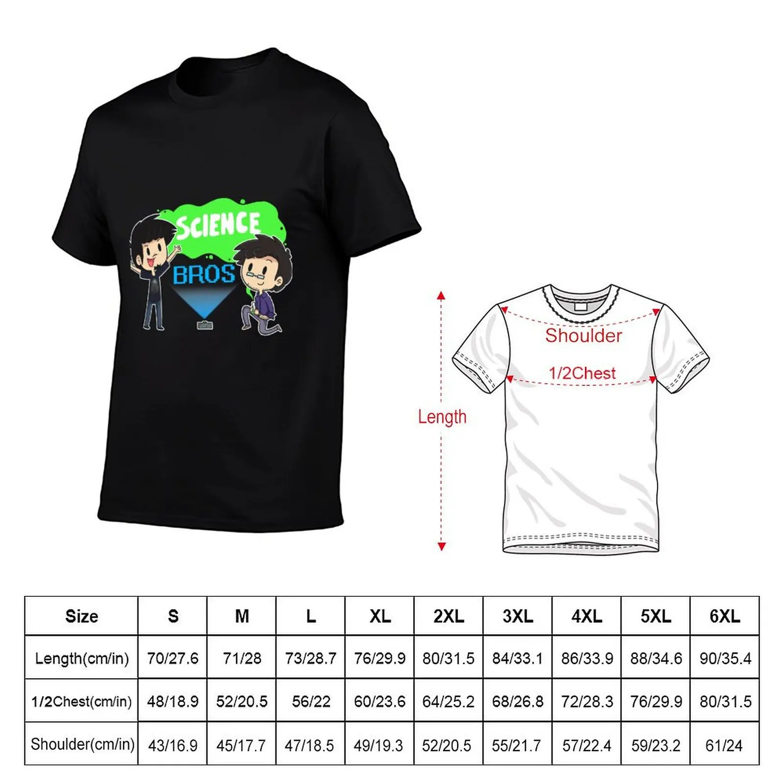 Футболка Science Bros the Sequel, мужские футболки, хлопковая футболка, персонализированная футболка, мужская хлопковая футболка (art.: 3920d35927d4f) - 3920d35927d4f