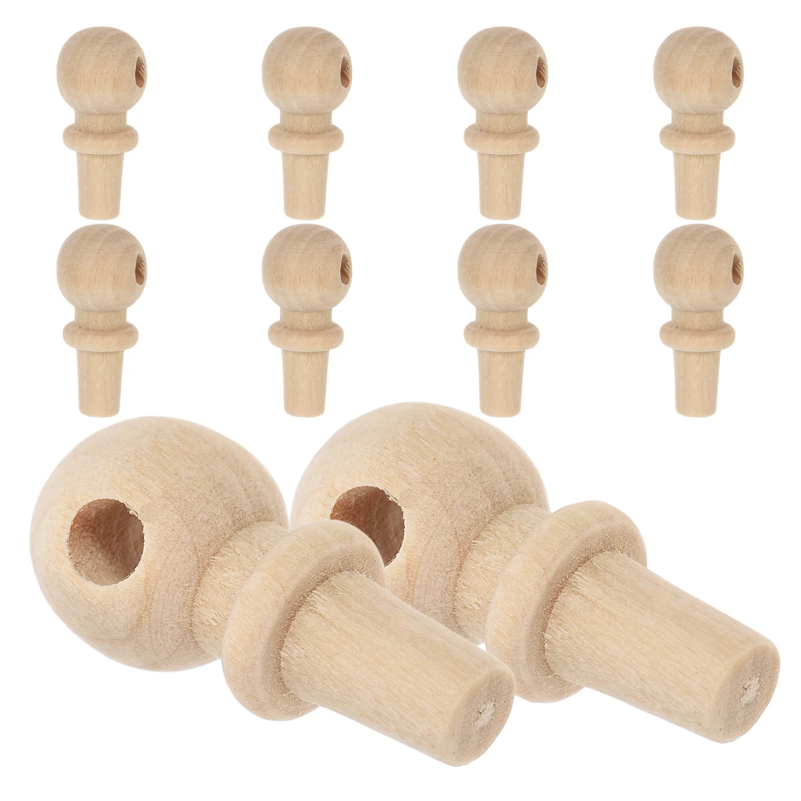 10 шт. аксессуары для пробки тыквы деревянные незаконченные ручки ящиков вилка