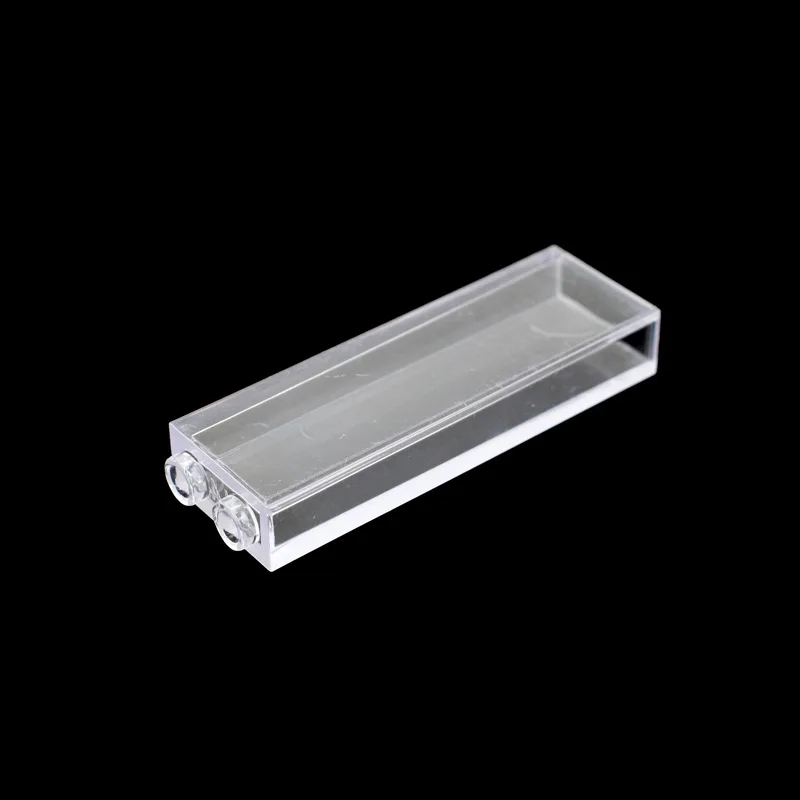 Прозрачный кирпич 1x2x5 с держателем-гвоздиком, строительный блок MOC, детали, игрушки для детей, креативная Совместимость 2454 /35274 30 шт./лот