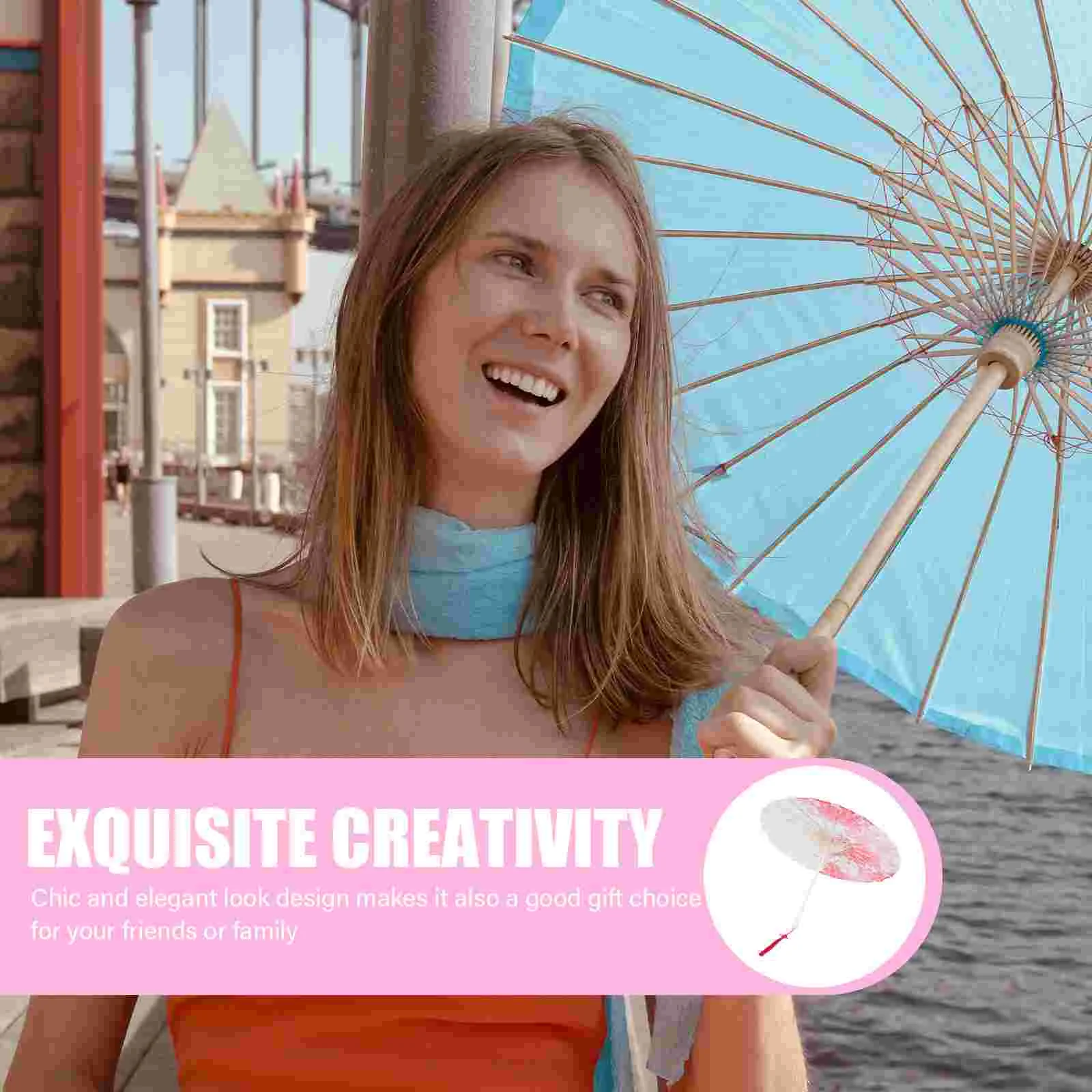 Декоративный Шелковый зонт нежный японский шикарный Зонт с цветами |