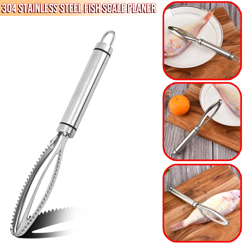 

1 Set High Quality Fast Remove Fish Cleaning Scaler Scraper Peeler Fish Skin Brush Scraping Remover Grater Kitchen Home Tool