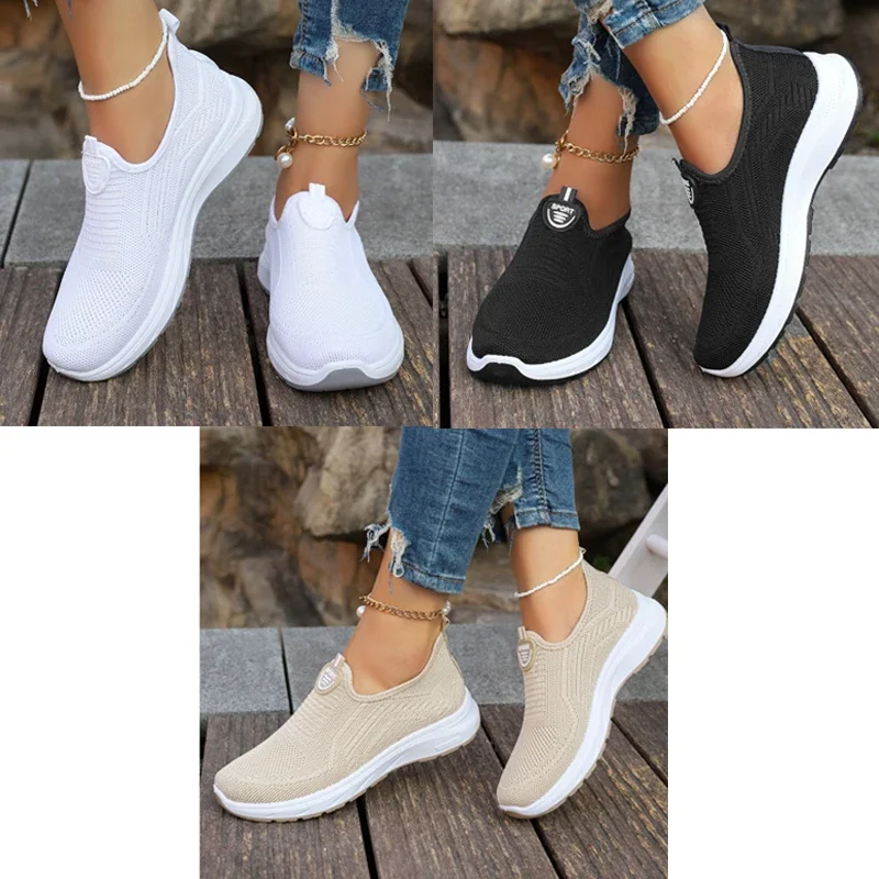 Новая летняя дышащая большая женская повседневная обувь с сеткой легкая на