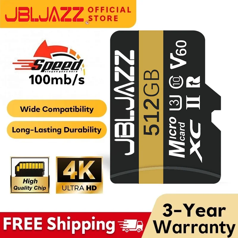 Фото Высокоскоростная карта памяти Micro TF SD 512 ГБ с поддержкой 4K Ultra HD, 128 ГБ, 64 ГБ, 256 ГБ, флеш-память для ПК и Xbox 360 °   Видеокамеры и автомобильные аксессуары №1