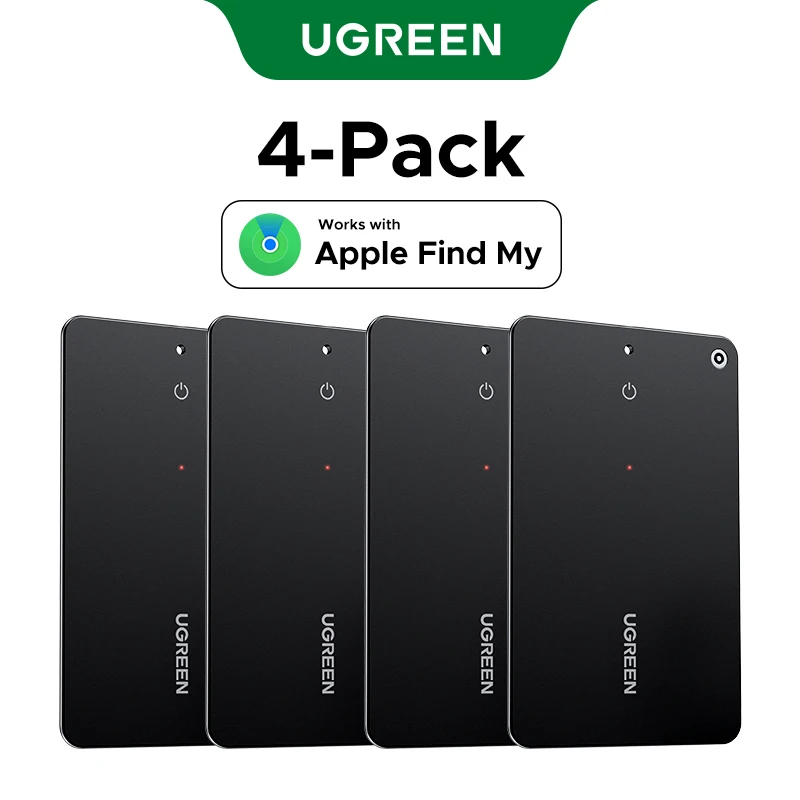 

Карта UGREEN Security SmartTrack работает с Apple Find My Wallet Bluetooth Tracker Phone Finder Водостойкая (только iOS)