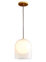 nordic white glass lampshade pendant lights modern living room bar dining room luxury bedroom long line hanging lamps lighting