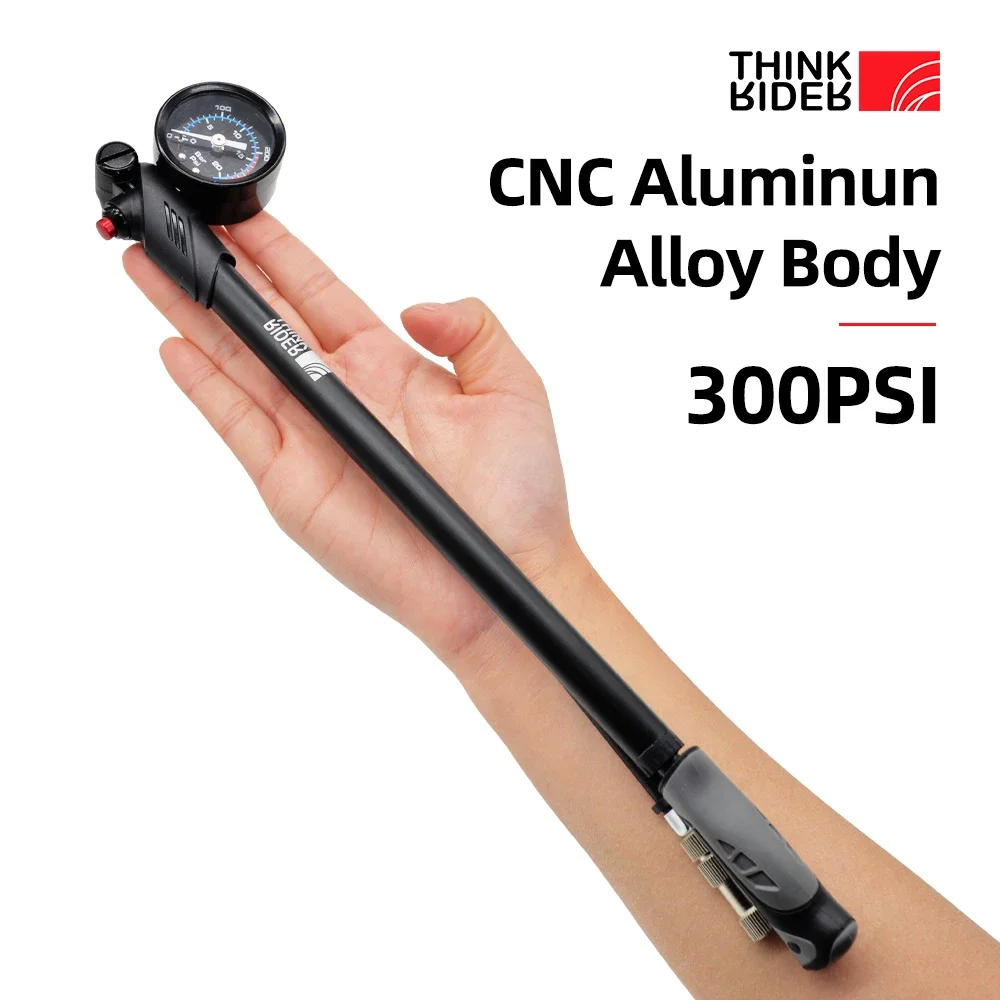 ThinkRider Портативный Велосипедный Насос Высокого Давления С Манометром До 300 Фунтов
