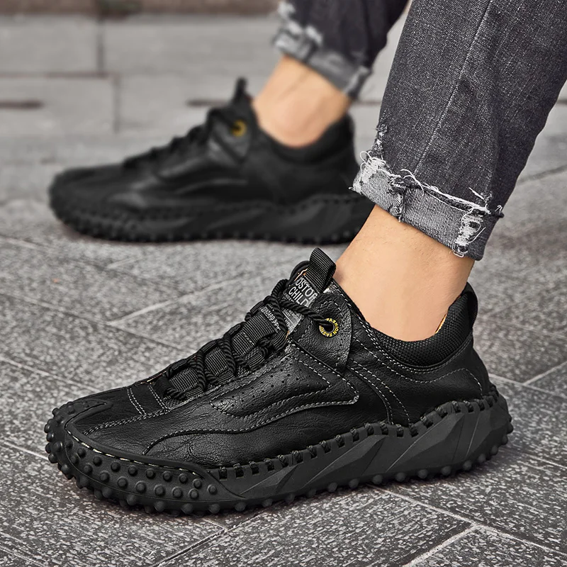 

Sneakers for Men lace up New Flats Casual Shoes outdoor Breathable Mens oxfords Men's Elastic Original Shoes men big size 48