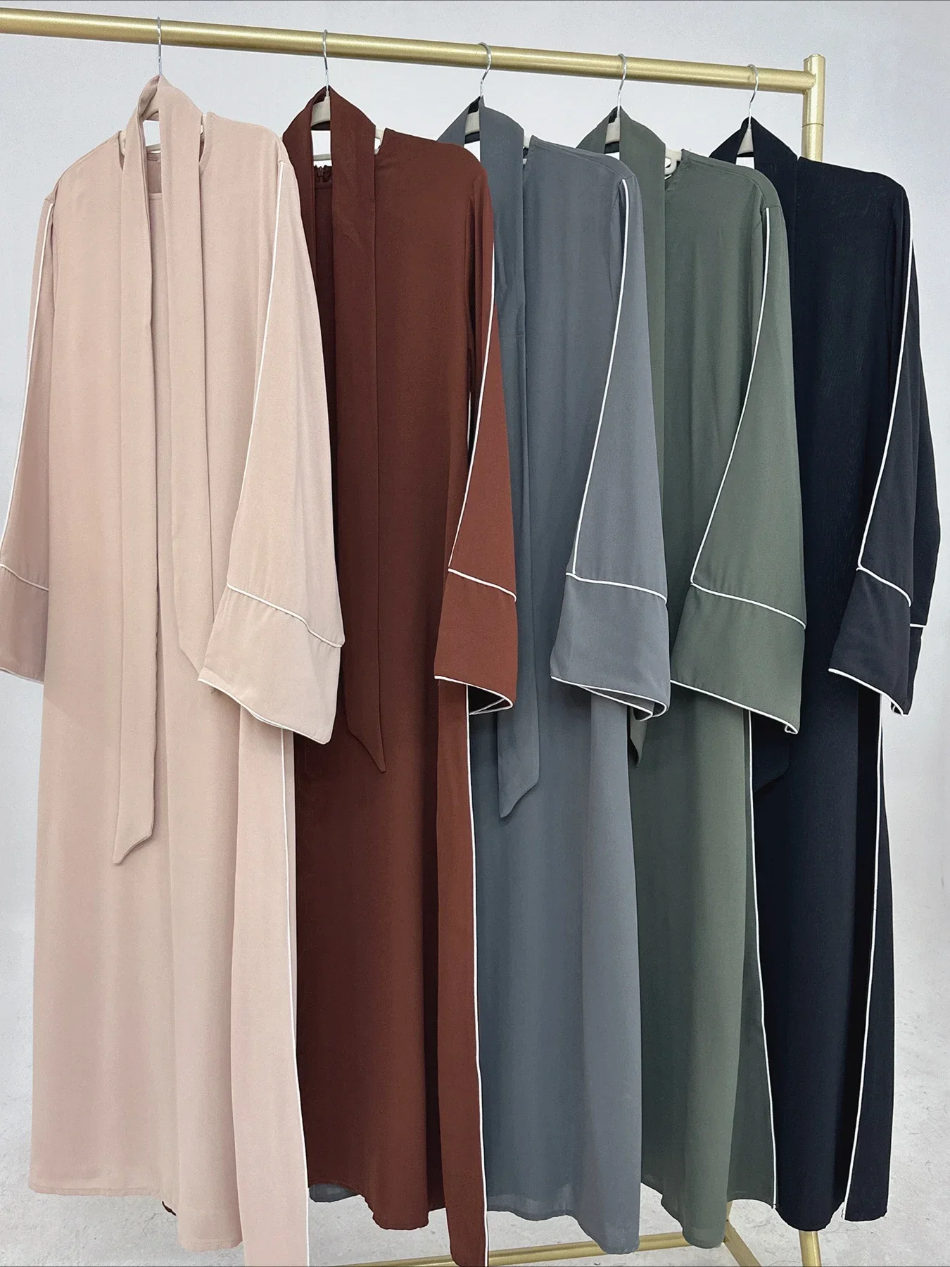 Мусульманское платье Ид для женщин Элегантная Абая 2029 Рамадан Джалабия вечерние