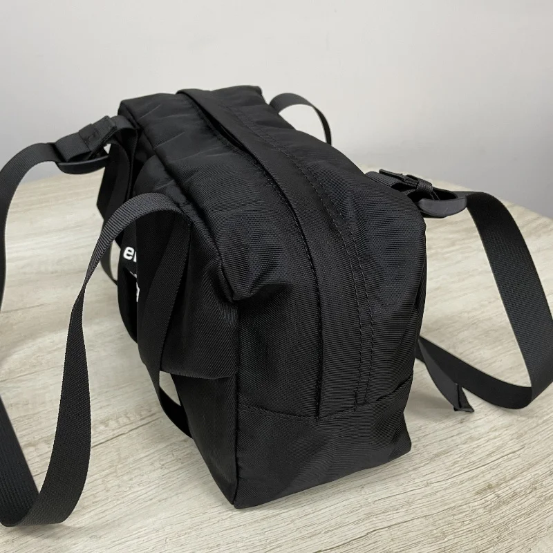 

Quality Luxury 120854 Designer Brand Fashion Classic Women Men Convenient Handbag Nylon Twill Travel Bag Black A2