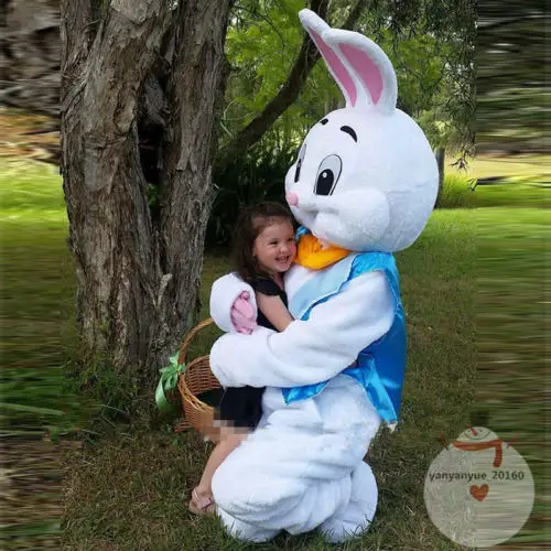 

New Adult Halloween Christmas Easter Bunny Rabbit Mascotte Fancy Cartoon Mascot Costume Plush Fancy Dress Mascot Costume