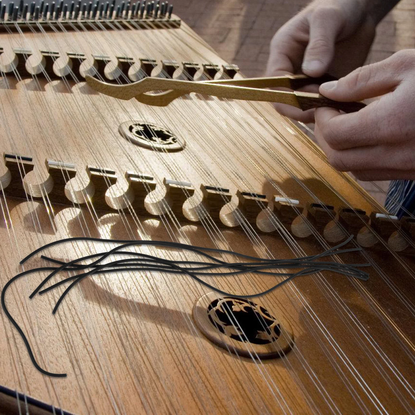 6 шт. бамбуковые аксессуары Yangqin резиновый шланг для измерения фитинги Dulcimer