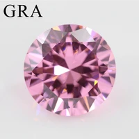 real 0 1ct to 20ct pink moissanite loose vvs1 d color excellent cut lab created gemstones pass diamond tester with certificate