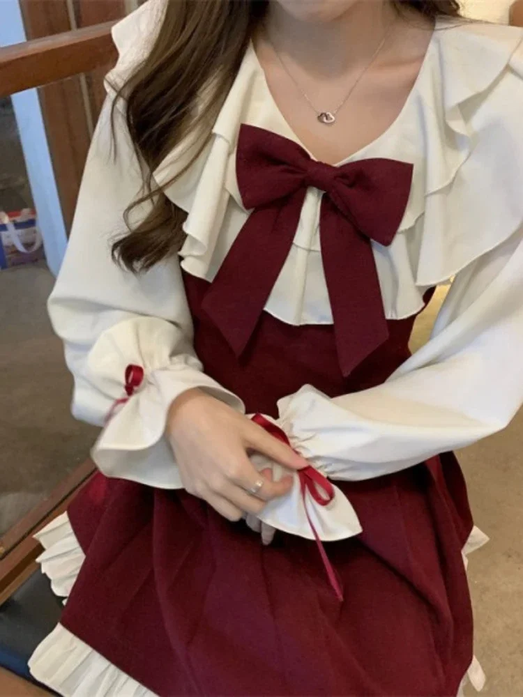 Винтажное черное платье женское весеннее с длинным рукавом шикарное вечернее