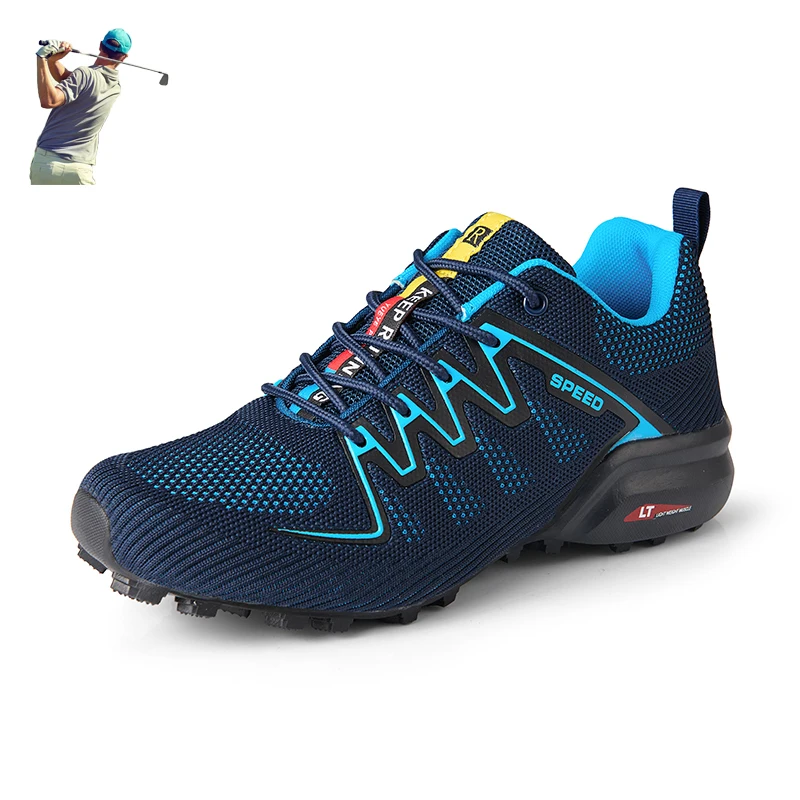 

Golf Shoes Men Over Size 40-48 Mens Golf Sneakers Breathable Summer Golfer Sports Shoes Anti-Slip Golf Training Shoes for Male