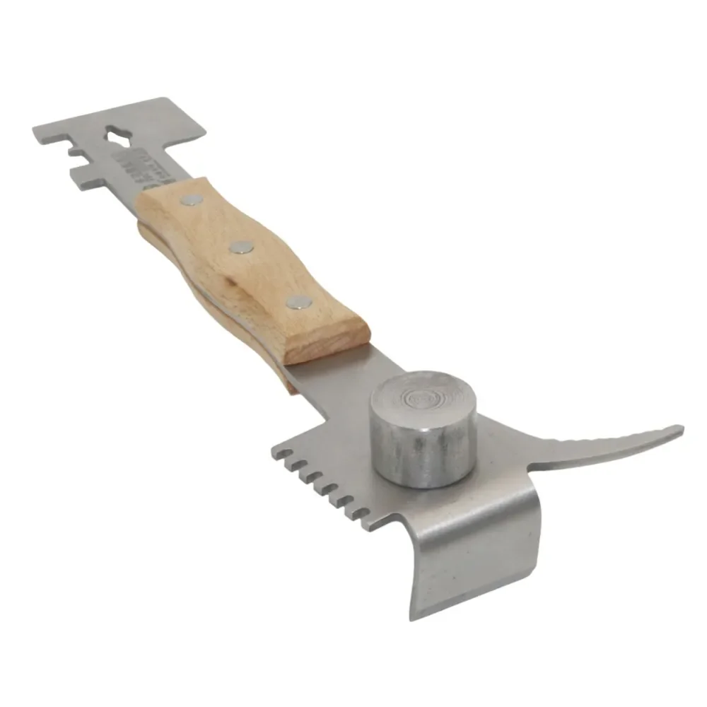 

Multifunctional Stainless Steel Starting Scraper Wooden Handle Stainless Steel Bee Hive Beekeeping Tools