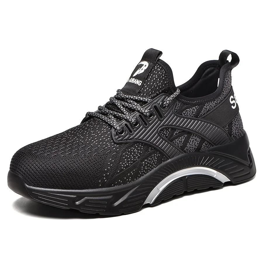 

Men's Work Safety Shoes, Comfortable Puncture-Proof Non-Slip Sneakers, Industrial Construction Safety Shoes