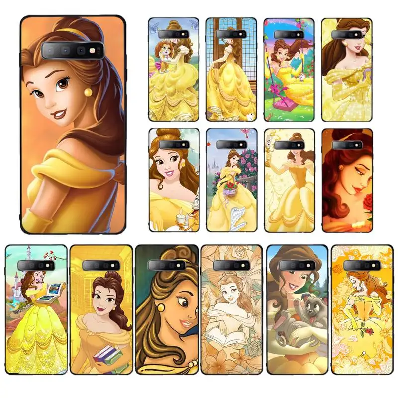 

Disney Belle Princess Phone Case for Samsung S10 21 20 9 8 plus lite S20 UlTRA 7edge