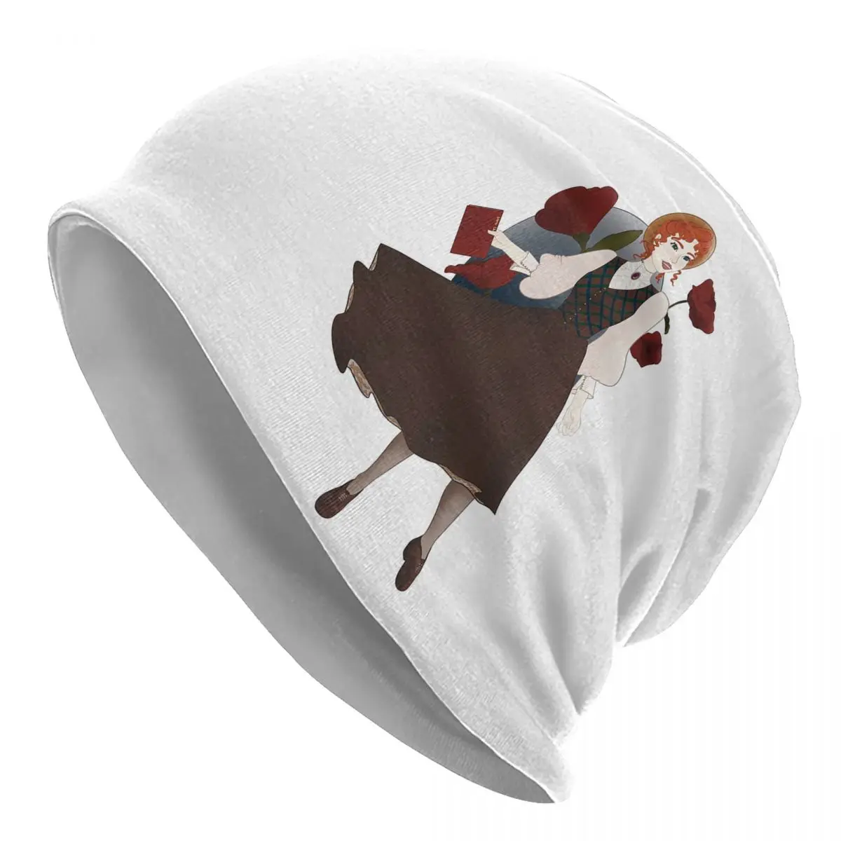 Теплая вязаная шапка Anne Of Green Gables в стиле хип-хоп осенне-зимняя уличная шапки для