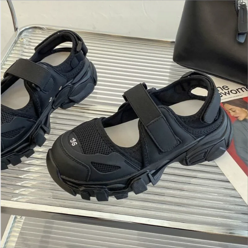 sandalias de mujer veran Women Sport Sandals Wedge Hollow Out Women Sandals Outdoor Cool Platform Shoes Women Beach Summer Shoes