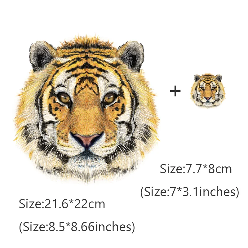 Классическое животное голова тигра сделай сам теплопередача для детей футболка