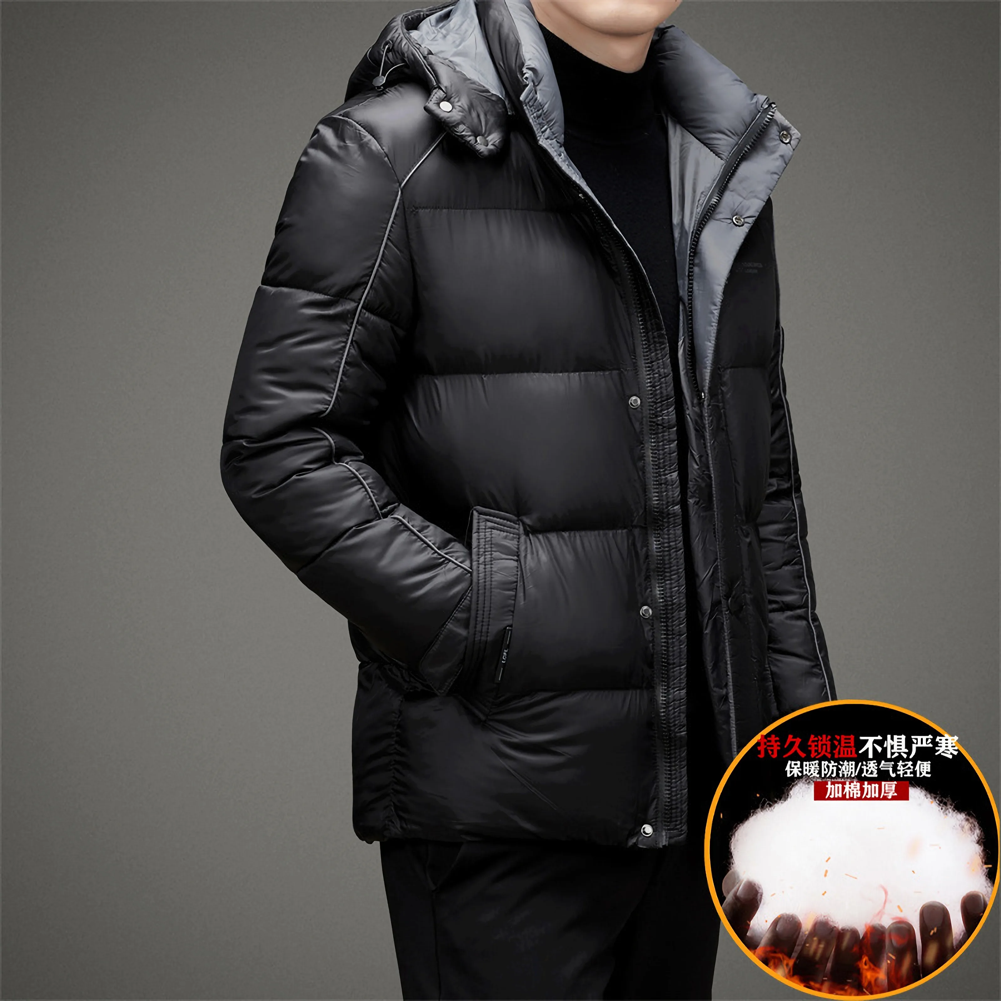 Winter Jacket Men Parkas Fashion Hooded Thicken Warm Coat Jackets Vestes Manteaux Ceketler Doudoune Homme Jaquetas Ropa Hombre