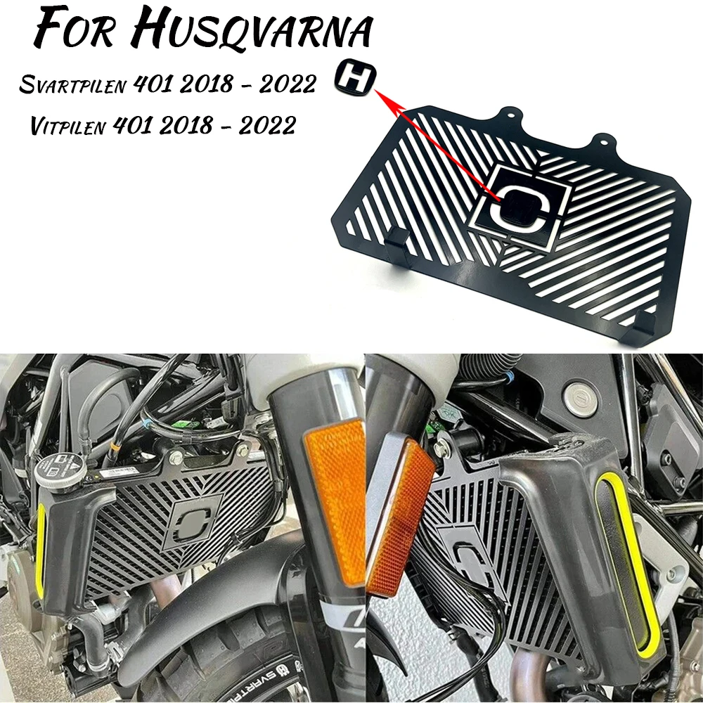 Радиатор для мотоциклов Husqvarna Svartpilen 401 Vitpilen Vitpilen401 2018-2022 решетка радиатора