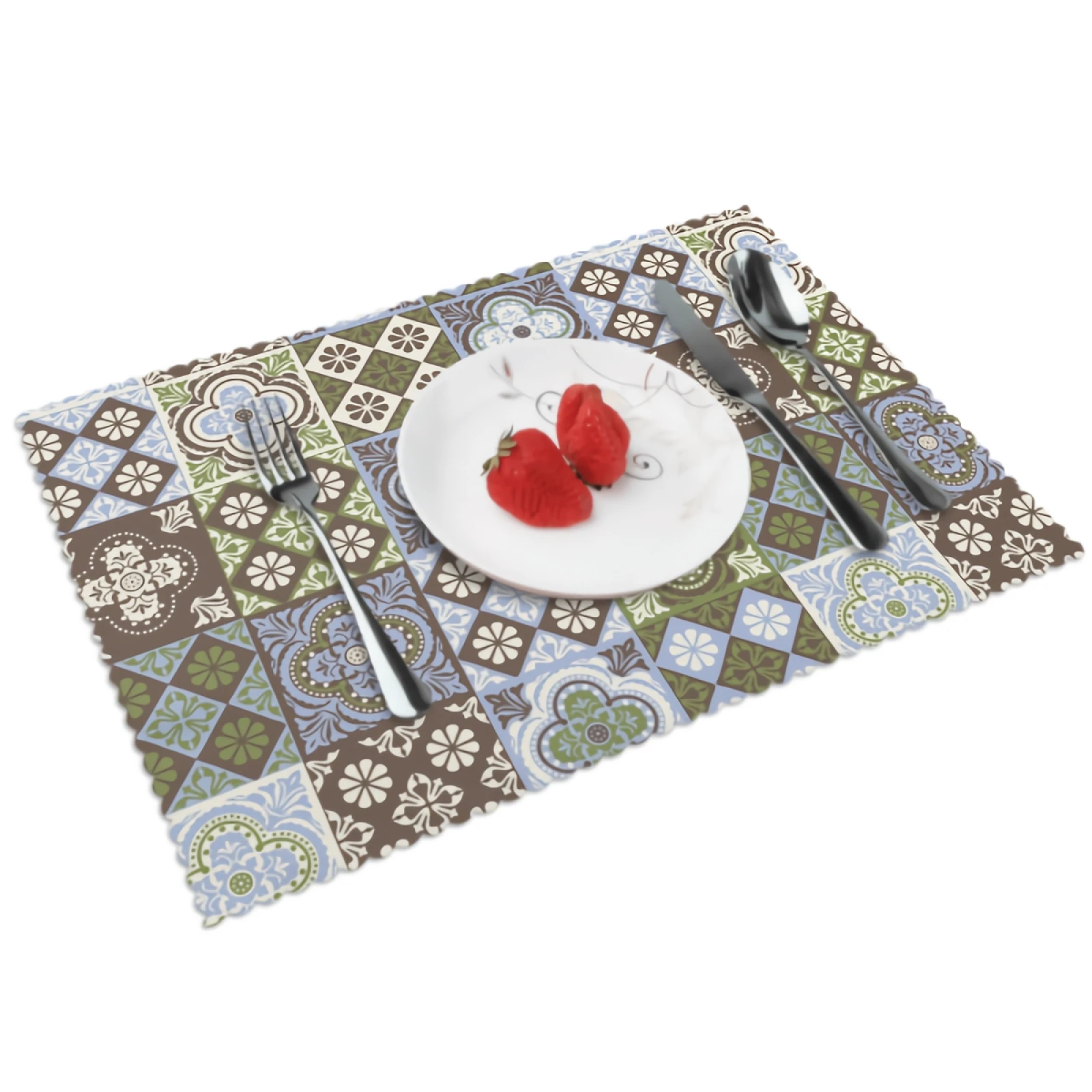 

Ethnic Placemats for Dining Table 12 x 18 inches Heat Resistant Table Placemats Set of 4 for Kitchen Dining Table