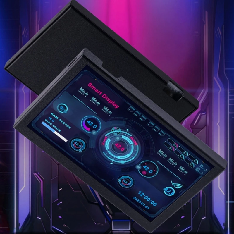 5-дюймовые компьютерные мониторы IPS USB для отображения температуры данных