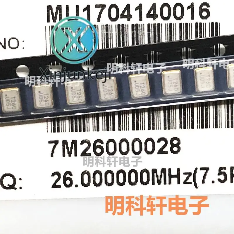 

30pcs orginal new 7M26000028 SMD passive crystal oscillator 3225 26M 26.000MHZ 7.5PF