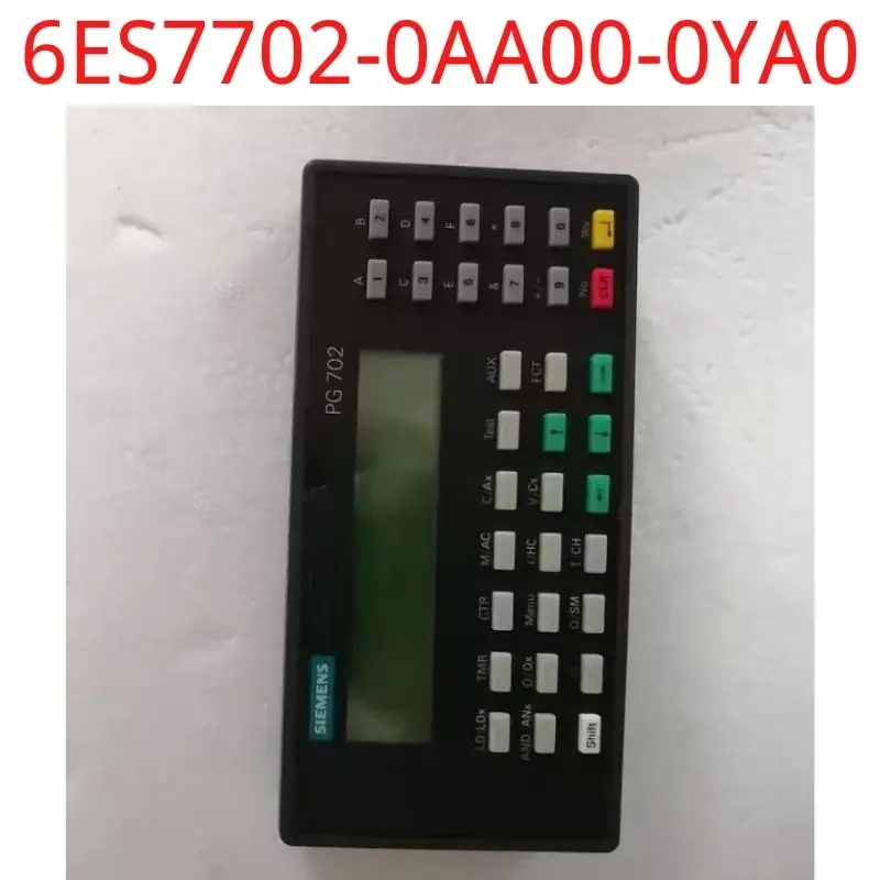 

used Siemens test ok real 6ES7702-0AA00-0YA0 SIMATIC S7, PG 702, HANDHELD 2-LINE DISPLAY, 20 CPL, FOR PROGR. S7-200 IN STL WITH