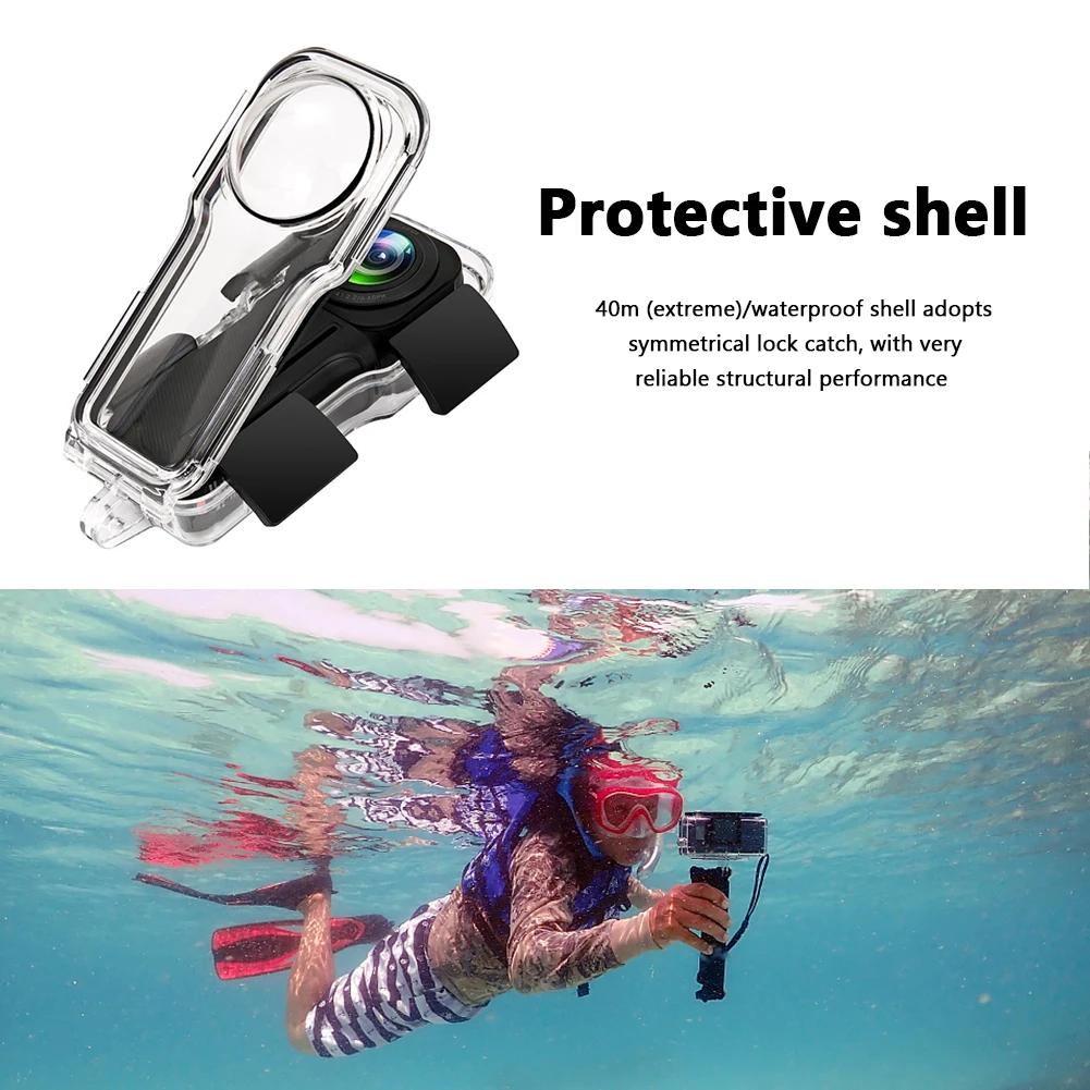 

Портативный защитный чехол для панорамной камеры, водонепроницаемый защитный чехол для объектива, чехол для Insta360 One RS 1-дюймовой камеры