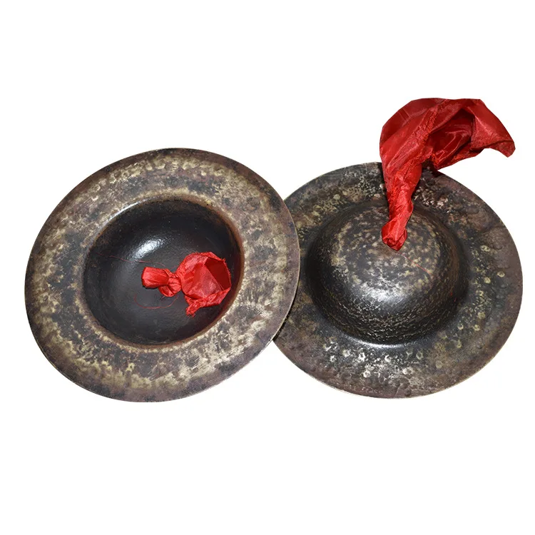 

Bronze Cymbal 26/28/30CM Archaistic Taoism Style Handmade Chinese Traditional Exorcism Stage Performance Musical Instrument New