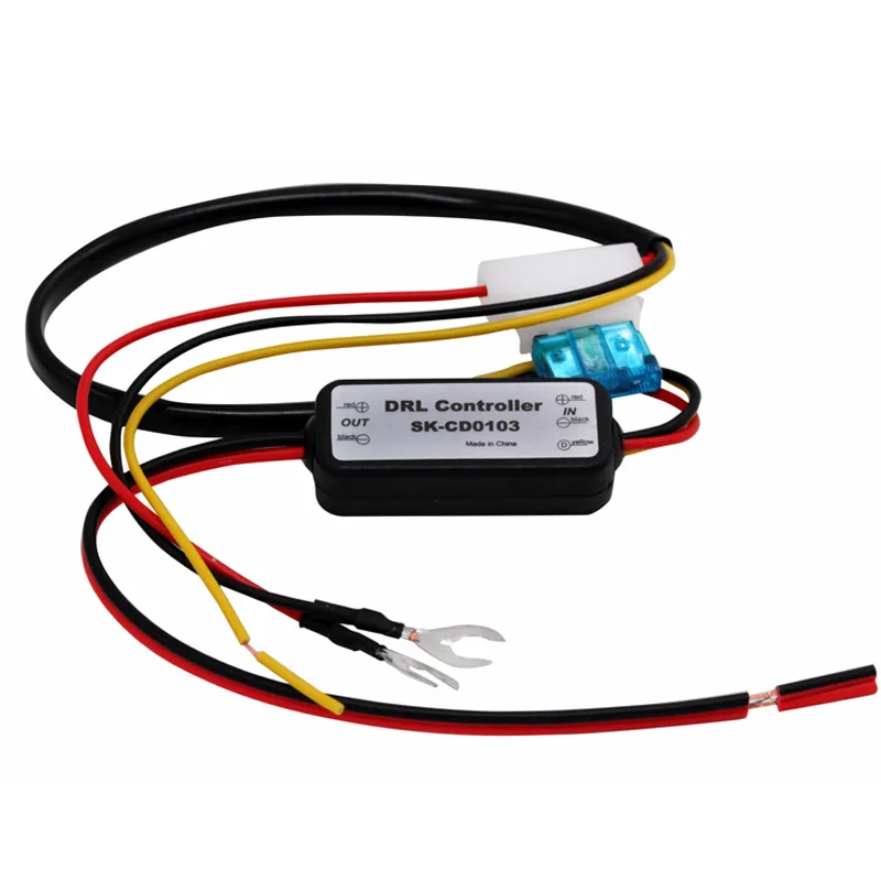 

13V Car LED DRL Controller Auto Daytime Running Light Relay Harness Dimmer On/Off Fog Light Controller Start Power SK-CD0103