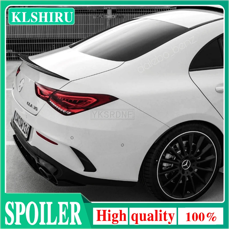 

C118 Rear Spoiler For Mercedes Benz CLA Class W118 2019-2020 CLA250 CLA200 CLA220 ABS Gloss Black Rear Wing Lip Trunk Spoiler