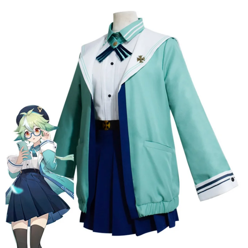 

Sucrose Game Cosplay Costume Suit Genshin Impact Halloween Costumes Sucrose Women Cute JK Uniforms