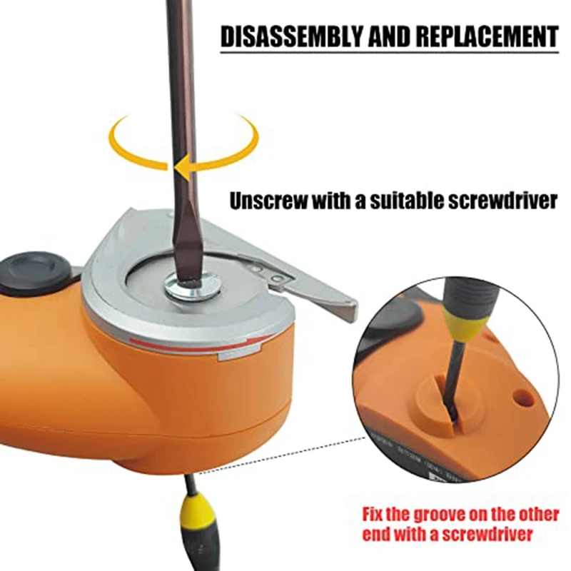 4 шт. сменные роторные лезвия совместимые для режущего станка Worx WX2300 Zipsnip RC2600K RC2601