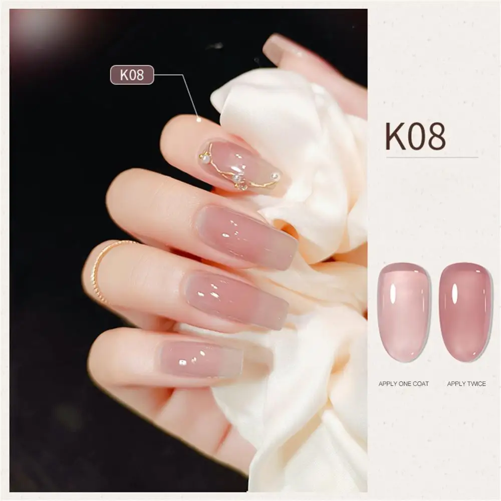 

Elano Ice Transparent Nail Polish Glue 28 Colors UV Gel Semi Permanent Varnish Phototherapy Glue Nail Shop Special Nail Glue