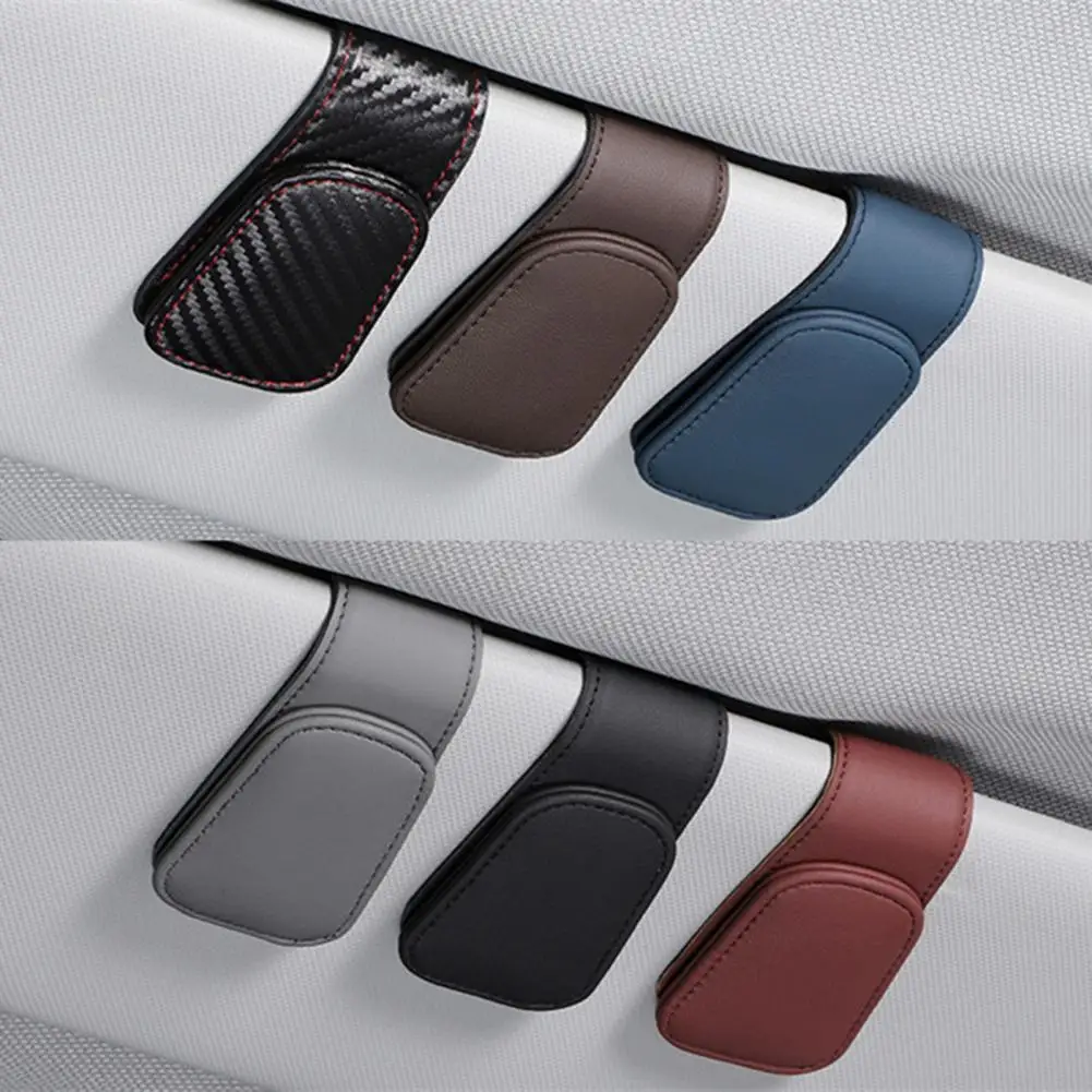 

Car Sunglass Holder Magnetic Anti-slip Multiple Use Storage Items for Different Sizes Glasses Eyeglass Hanger Clip Car Supplies