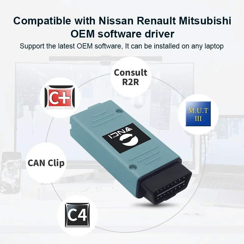 VNCI RNM для Nissan Renault Mitsubishi диагностический инструмент 3-в-1 совместимый с