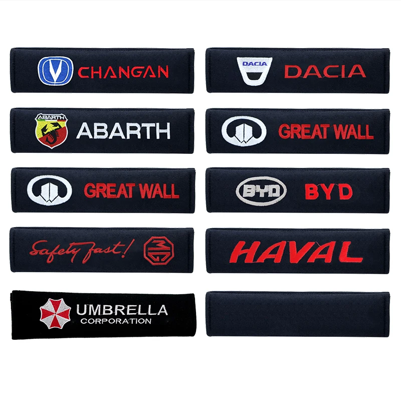 

2pcs Seat Belt Cover Cotton Car Shoulder Pads for Nismo R34 Gtr Emblem Watch Nissans Tiida Teana Skyline R32 Car Accessories